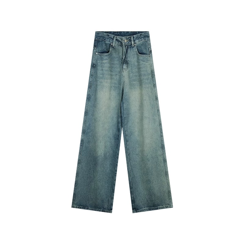 Vintage Washed High-Waist Jeans