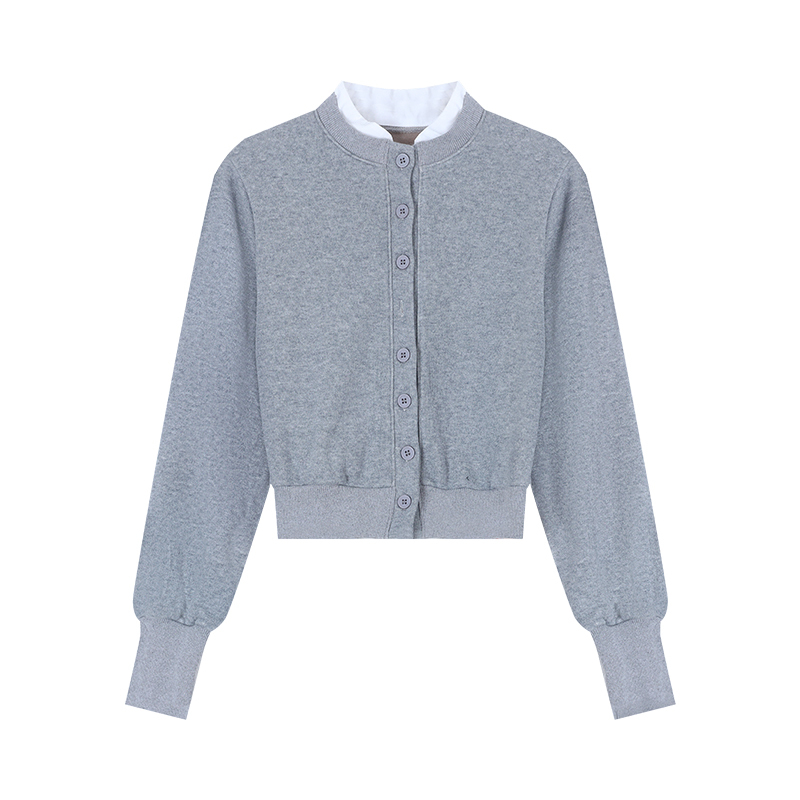 Knit Cardigan & High-Waist Skirt Set