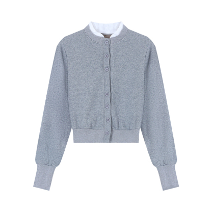 Knit Cardigan & High-Waist Skirt Set