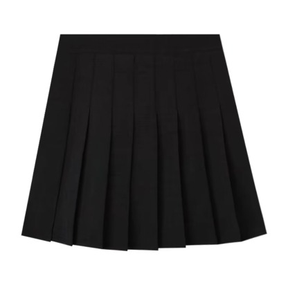 High-Waist Pleated A-Line Skirt