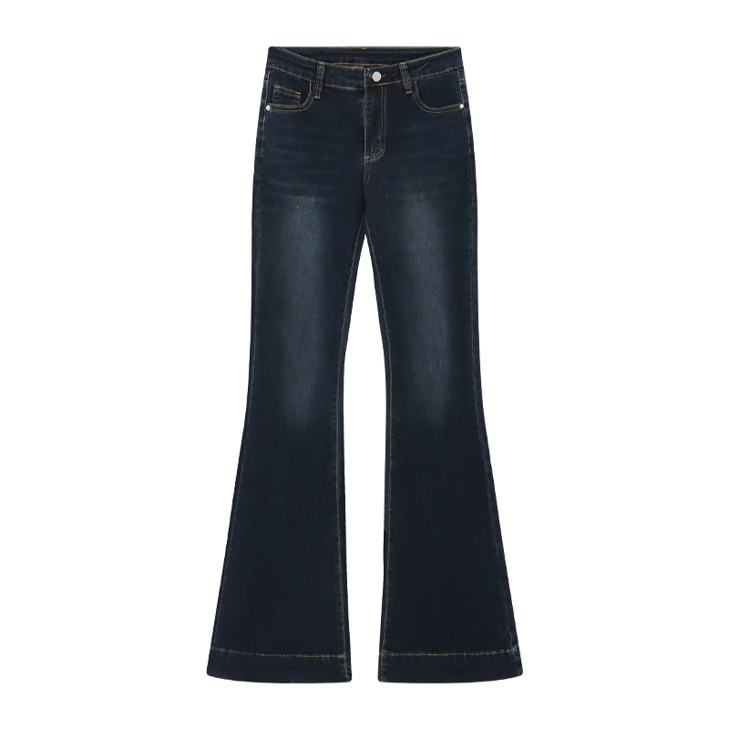 Retro High-Waist Flare Jeans | LUNMUL