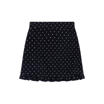 Polka Dot Wool Skirt
