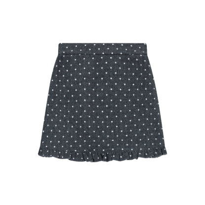 Polka Dot Wool Skirt | LUNMUL