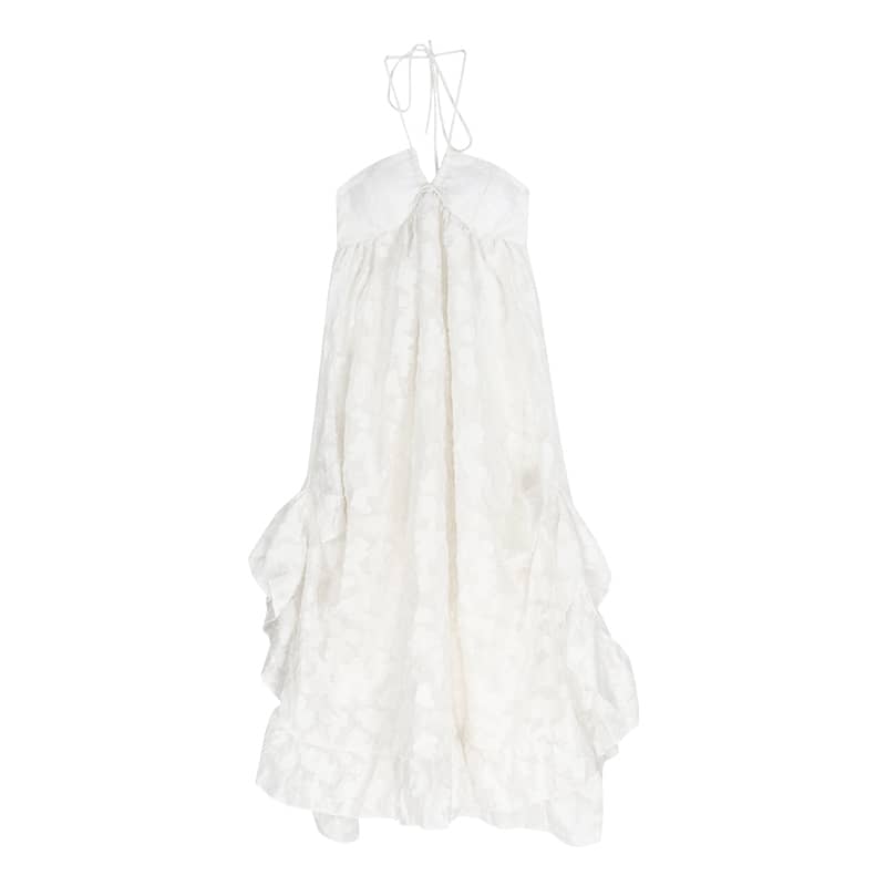 Halter Neck Backless Maxi Dress