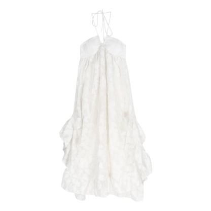 Halter Neck Backless Maxi Dress | LUNMUL