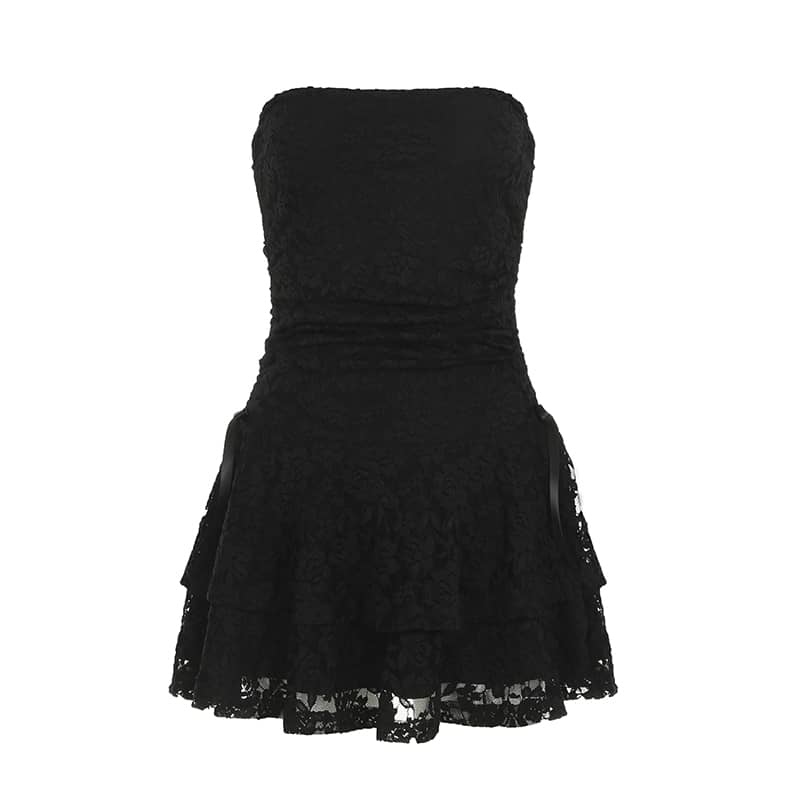 Lace Panel Corset Dress