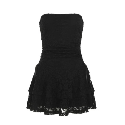 Lace Panel Corset Dress | LUNMUL
