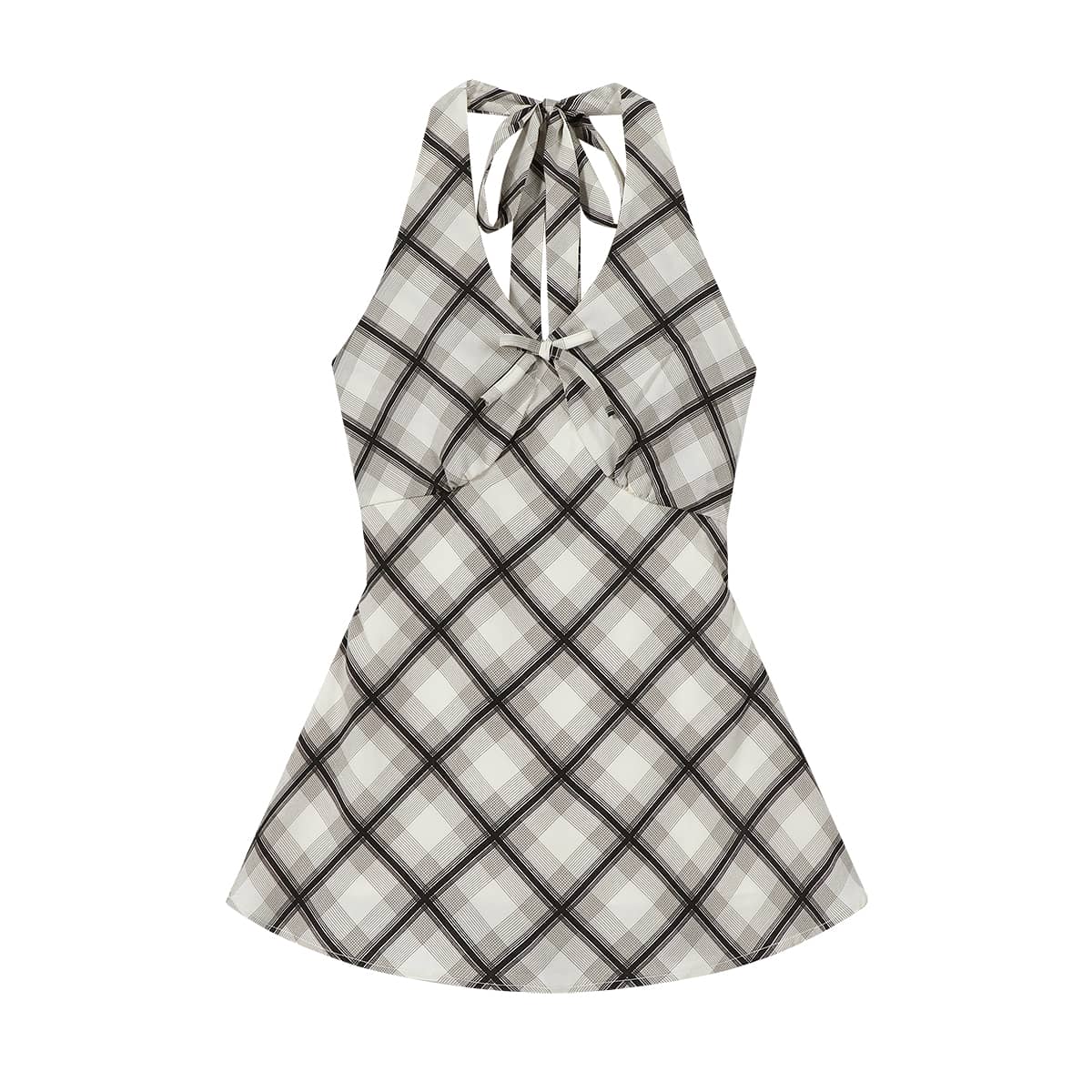 Floral Print Halter Neck Dress | LUNMUL