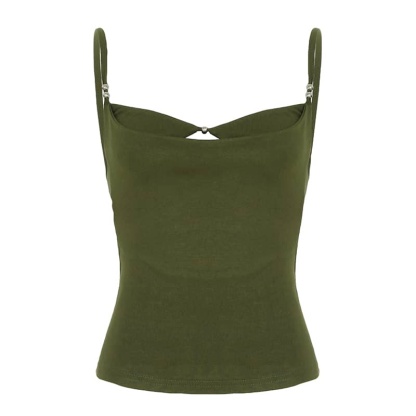 Cutout Beaded Camisole | LUNMUL