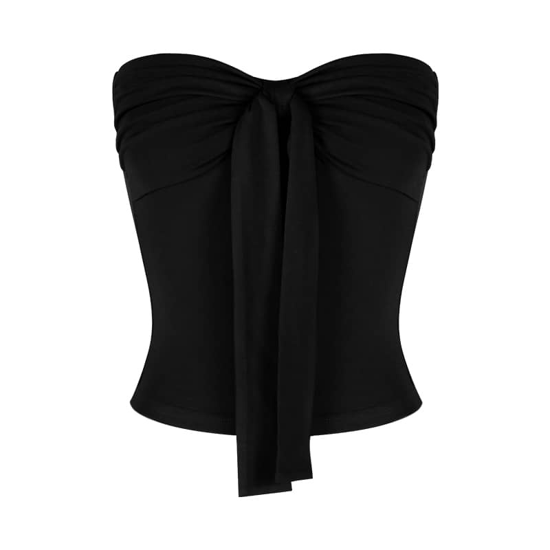 Bow-Tie Bustier Top | LUNMUL