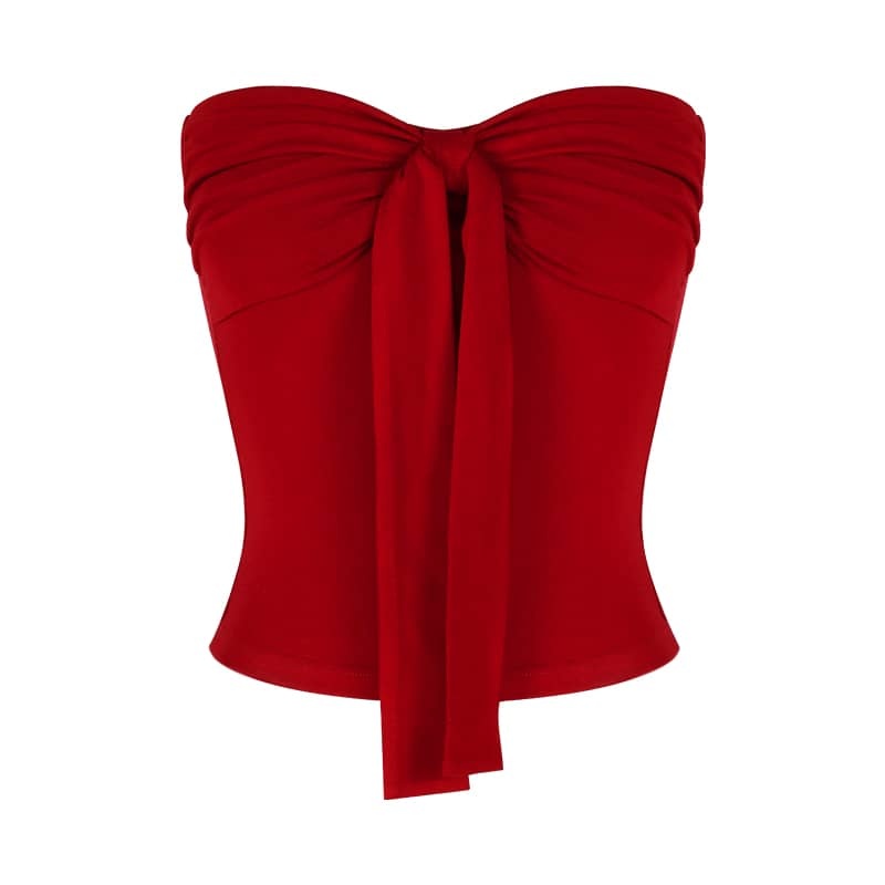 Bow-Tie Bustier Top