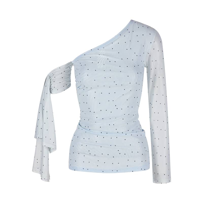 Asymmetric Off-Shoulder Blouse | LUNMUL