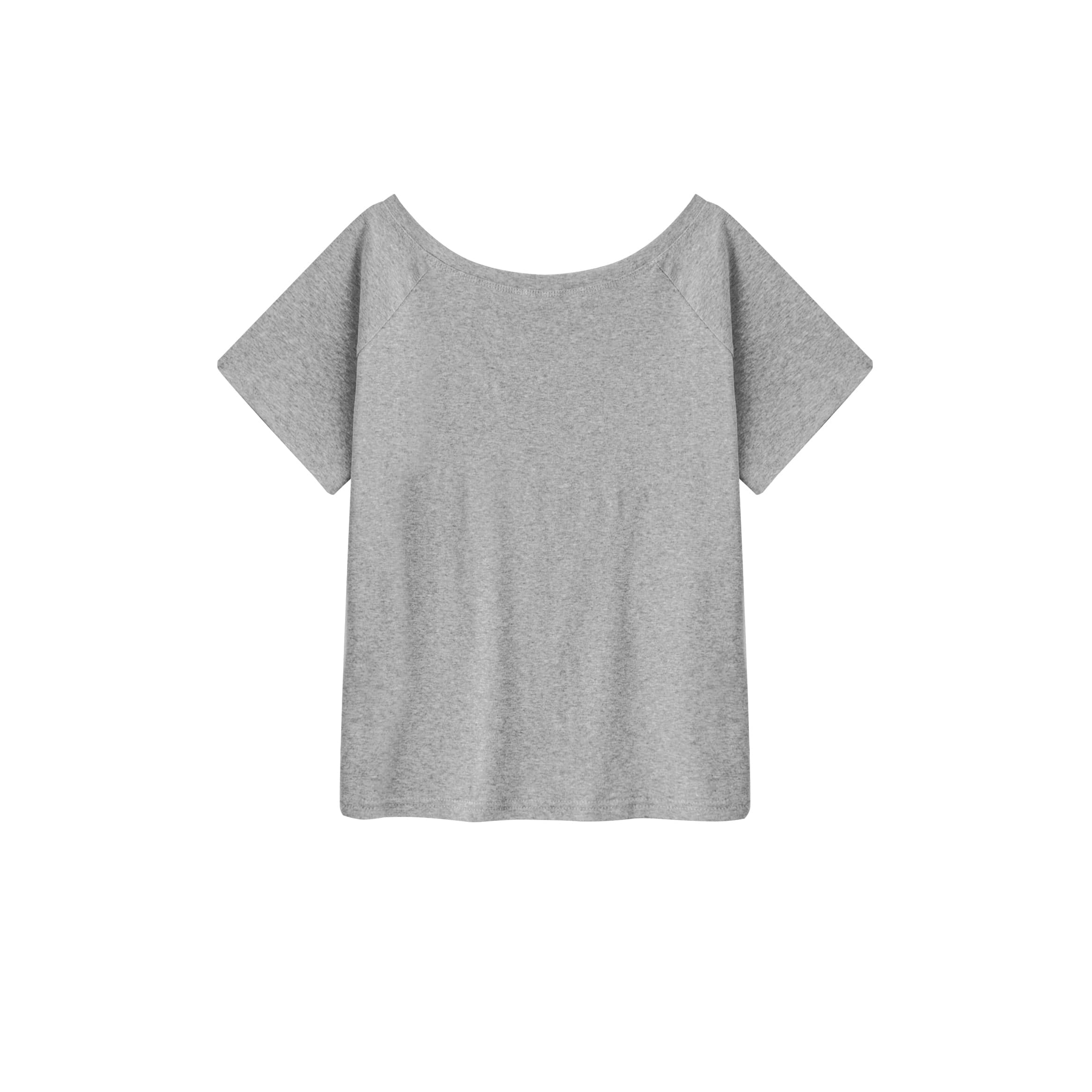 Off-Shoulder Cotton T-shirt | LUNMUL