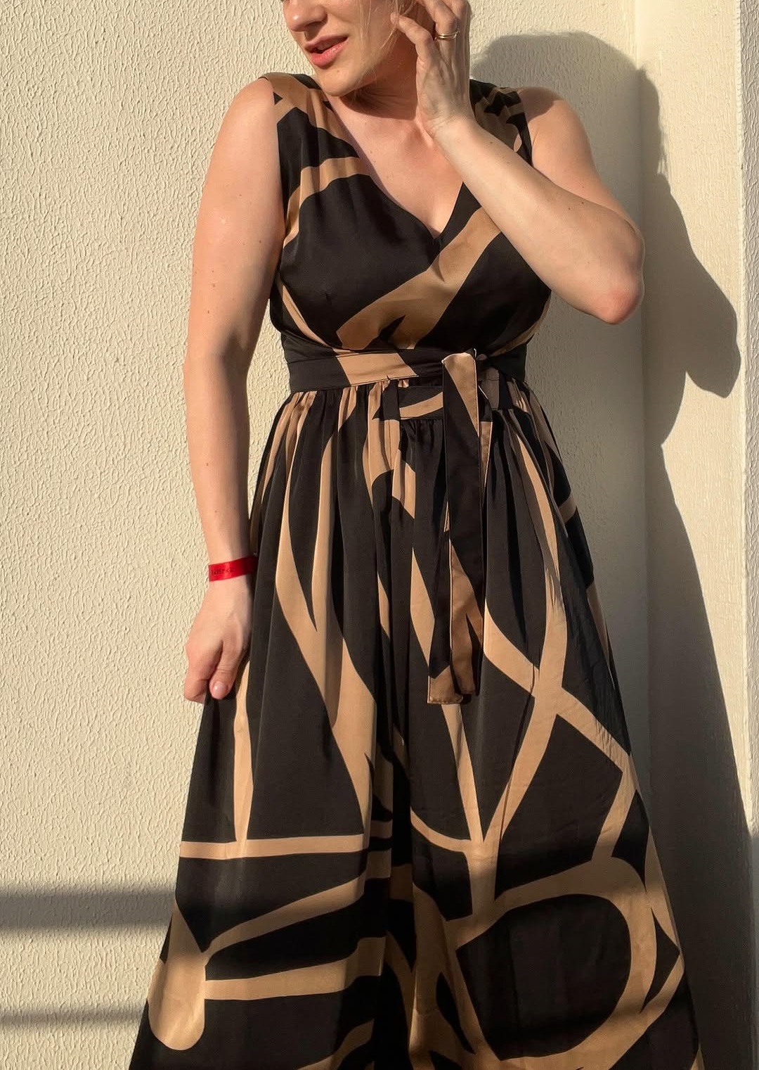 Temperament and Elegance Multi-functional Tie Waist Dress