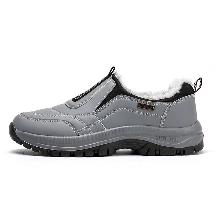 2026⏰Limited Time 60% OFF🛒 Men's Orthopedic Slip-On Winter Walking Shoes - Fleece-Lined, Waterproof & Anti-Slip Rubber Sole