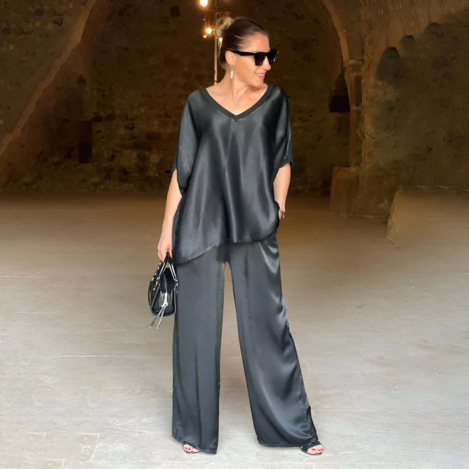 VIRGINIA™ | Elegant Satin Jumpsuit-50%OFF (🔥Same as in the video)