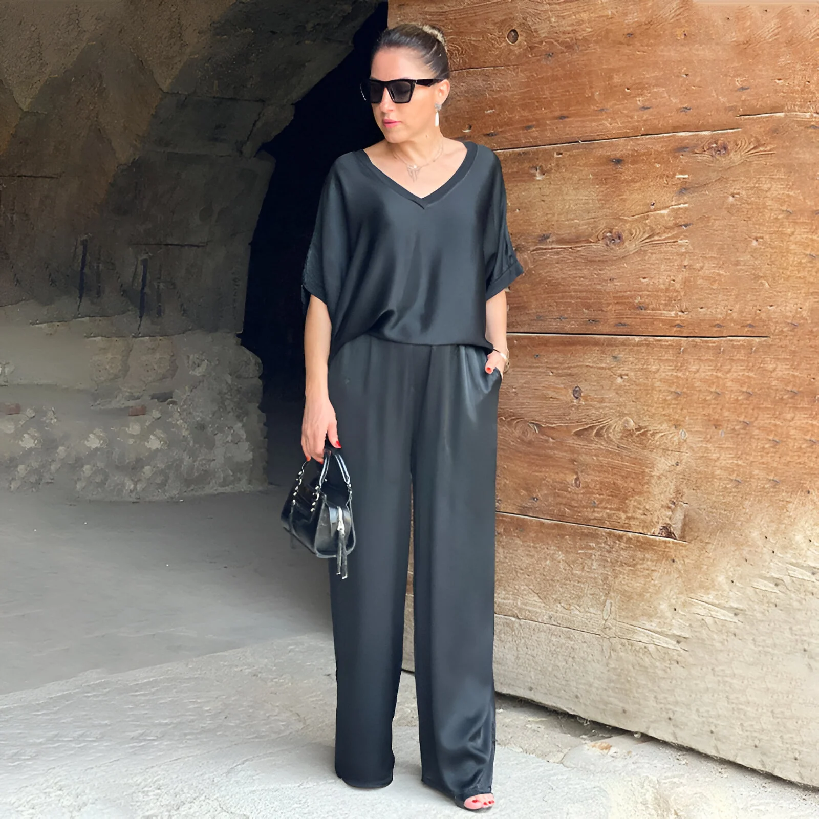 VIRGINIA™ | Elegant Satin Jumpsuit-50%OFF (🔥Same as in the video)