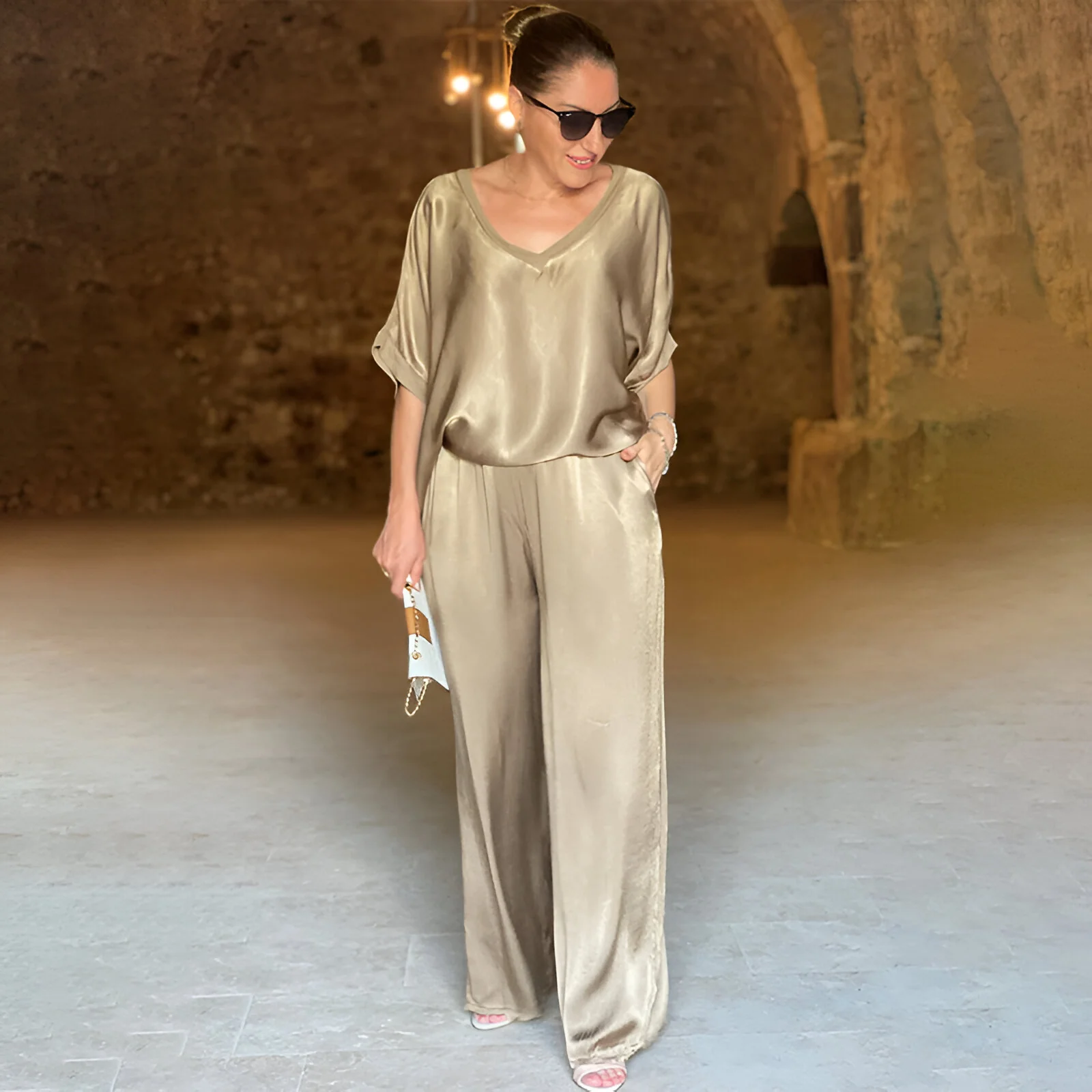 VIRGINIA™ | Elegant Satin Jumpsuit-50%OFF (🔥Same as in the video)