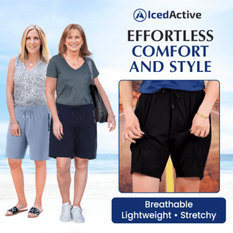 🔥Women's Ice Silk Quick Drying Stretch Shorts