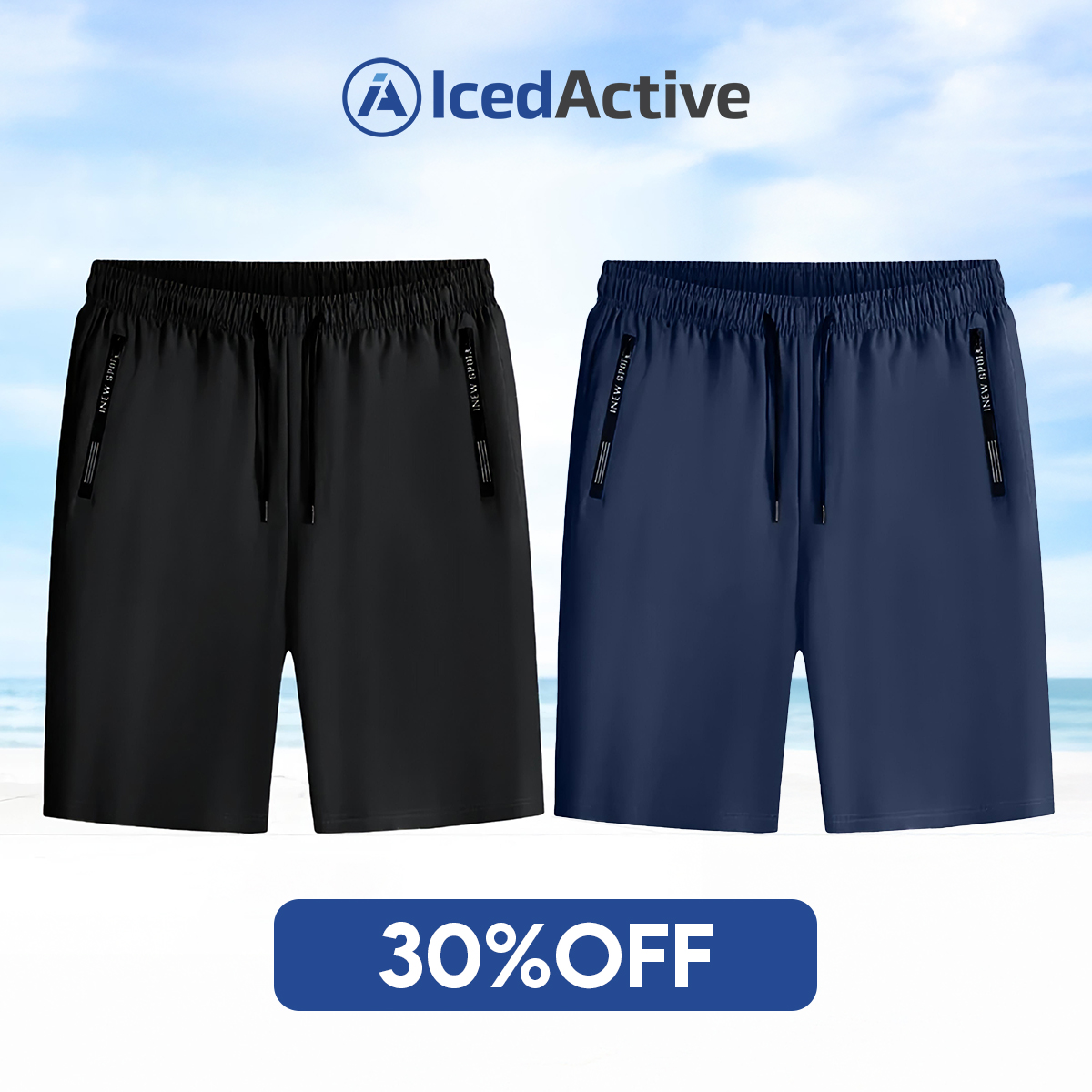 🔥Women's Ice Silk Quick Drying Stretch Shorts