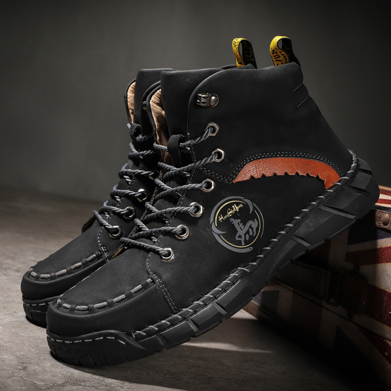 ⏳ 76% OFF Ends at Midnight! / Men's Orthopedic Safety Work Shoes - Protective Toe ; Ankle Protection ;  Waterproof ; Lightweight ;Shock Absorption ; Non-Slip ; Durable for 3 years