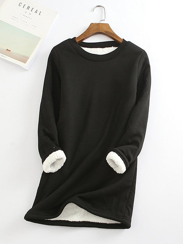 ❄Get ready for the cold season❄Women‘s NEW Casual Cotton Round Neck Solid Sweatshirt (S-5XL)🙋‍♀️
