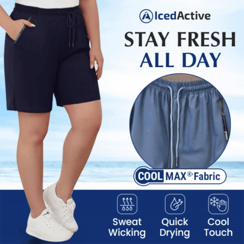 🔥Women's Ice Silk Quick Drying Stretch Shorts