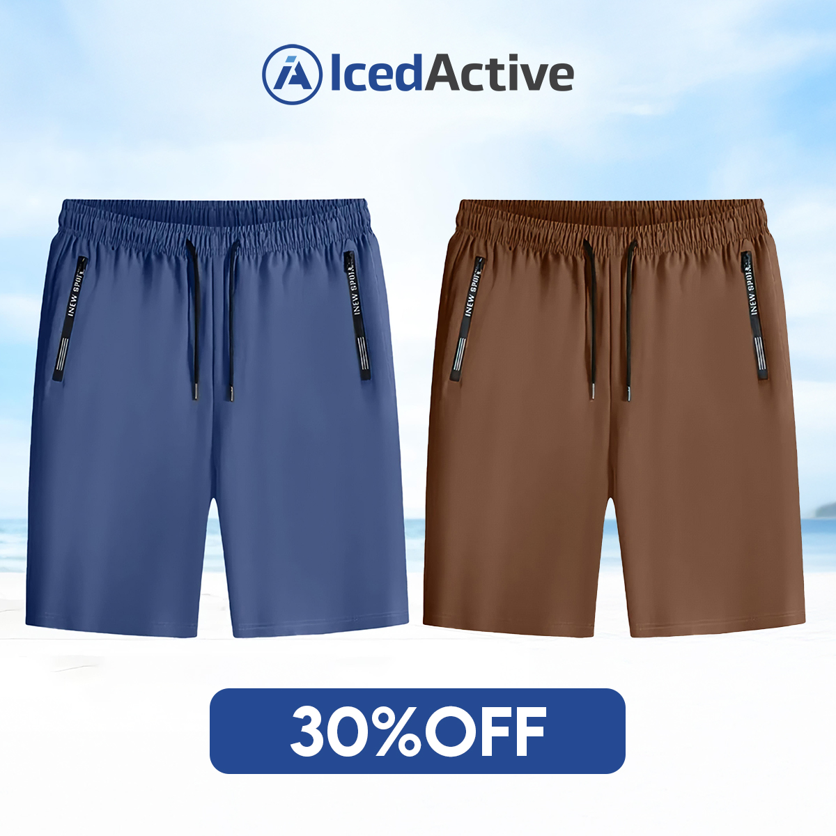 🔥Women's Ice Silk Quick Drying Stretch Shorts