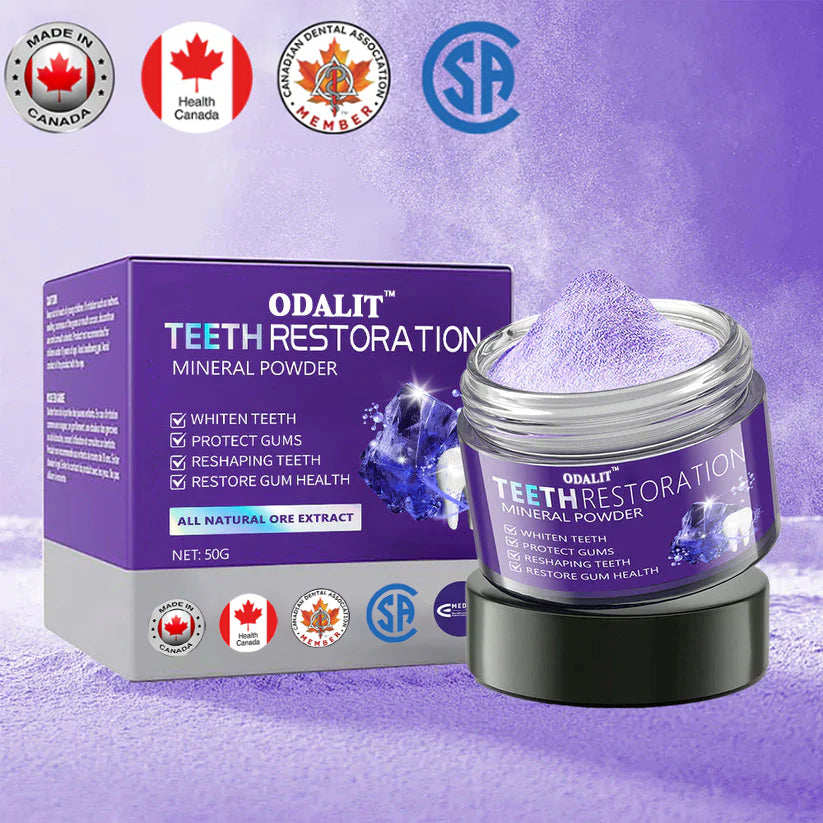 🎁Flash Sale - Don't Miss Out - ODALIT™ TeethRestoration Mineral Powder🦷(CDA recommended)👩‍⚕️(Treats periodontitis and mouth ulcers. prevents tooth loss. and repairs gum recession)
