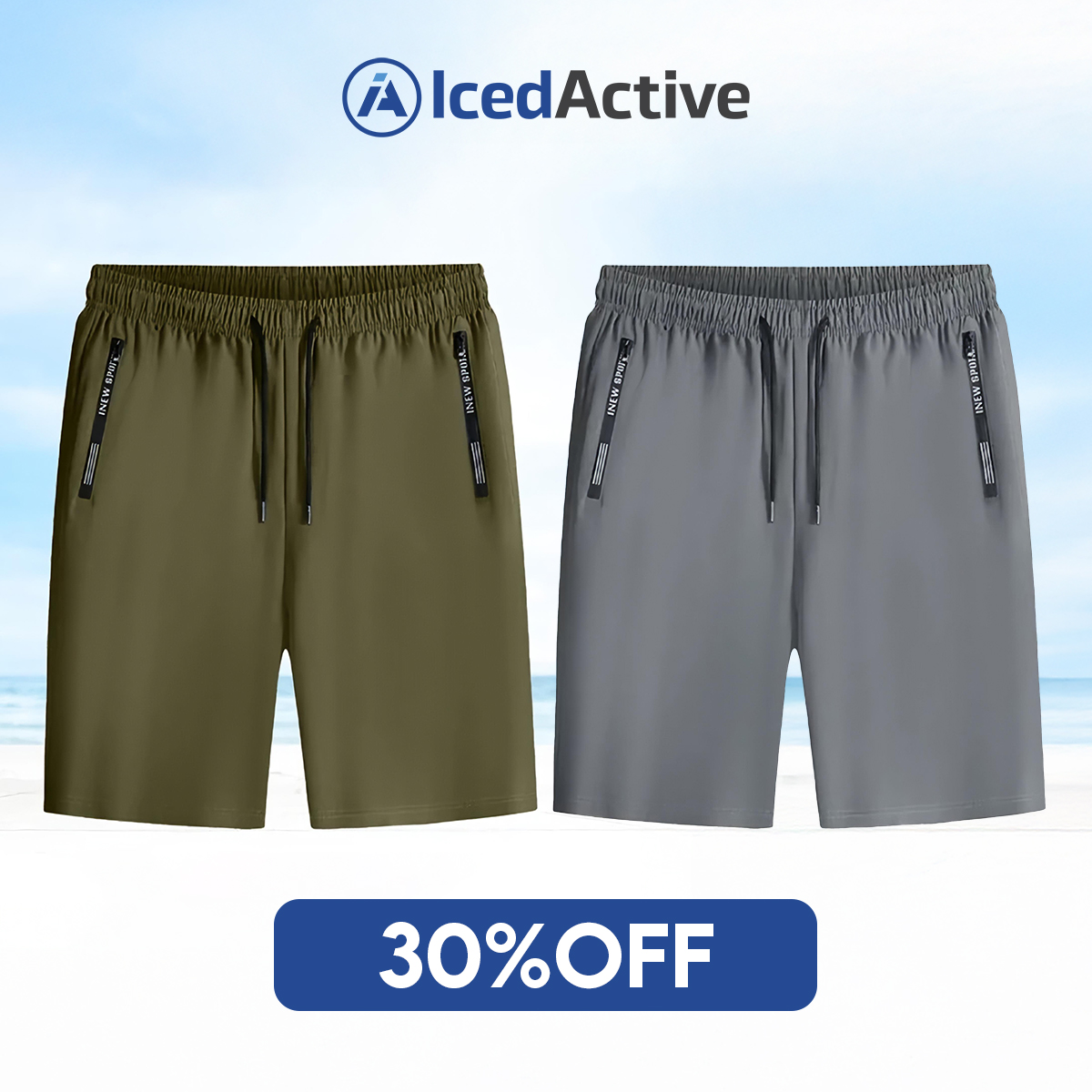 🔥Women's Ice Silk Quick Drying Stretch Shorts