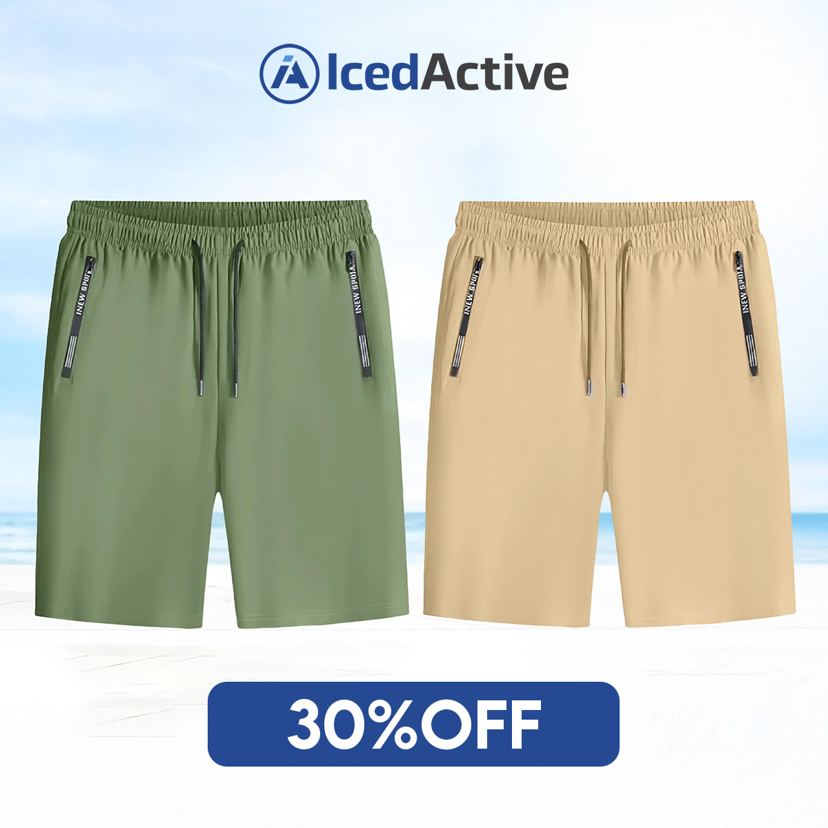 🔥Women's Ice Silk Quick Drying Stretch Shorts