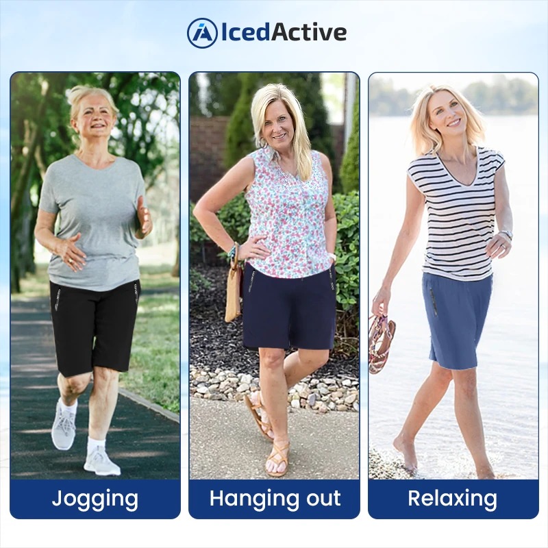 🔥Women's Ice Silk Quick Drying Stretch Shorts