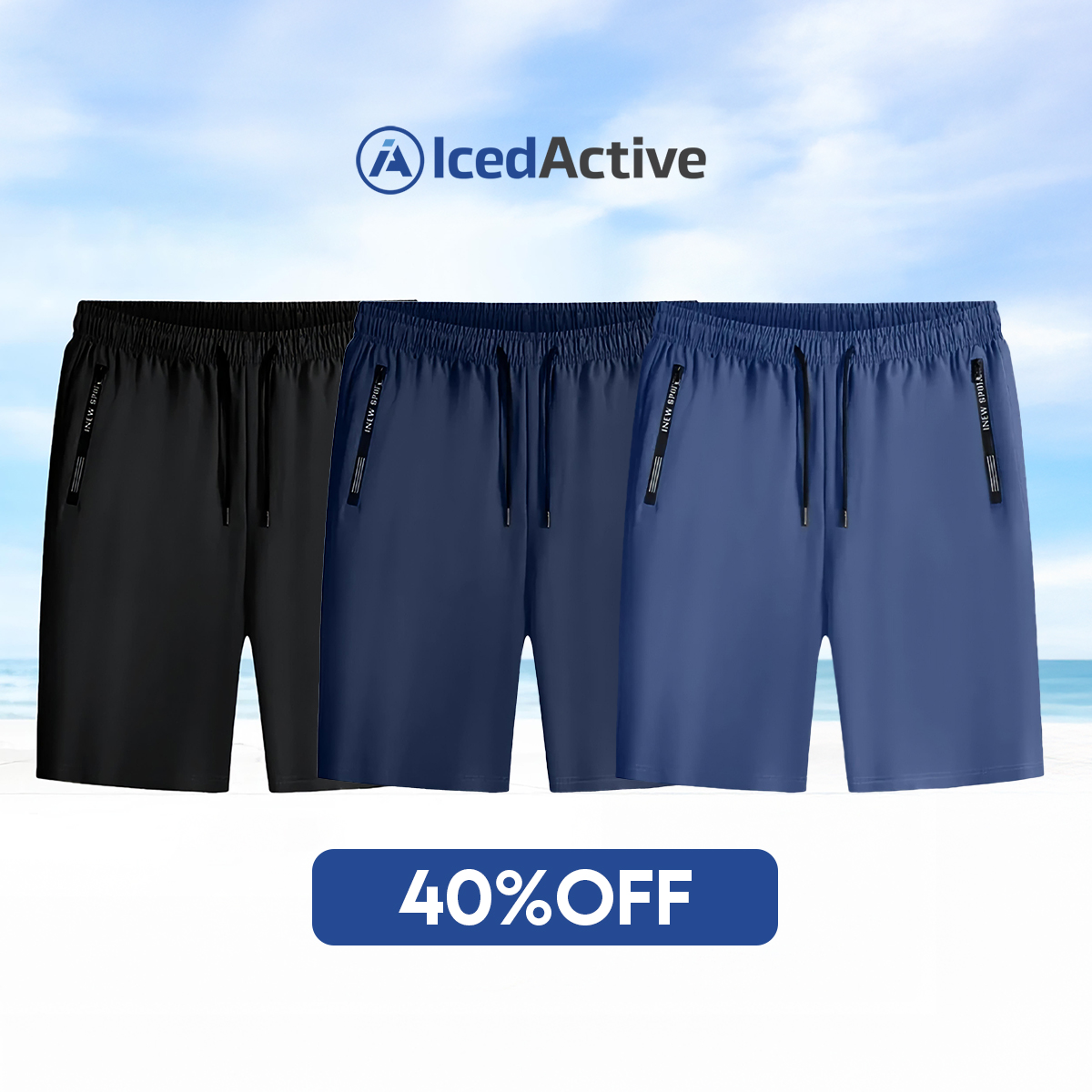 🔥Women's Ice Silk Quick Drying Stretch Shorts