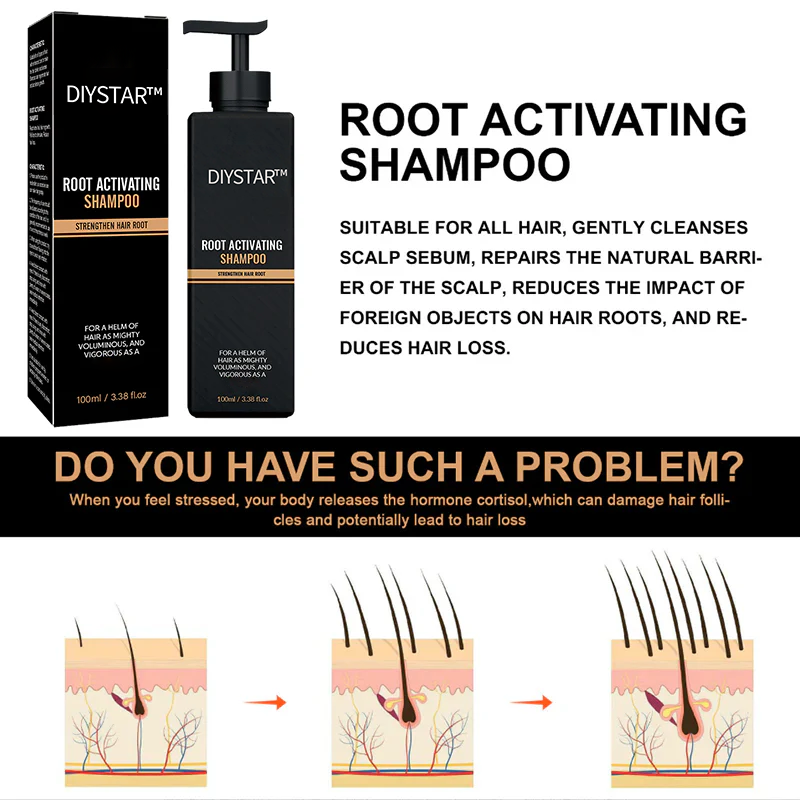 DIYSTAR™Root Activator Shampoo- Regain a full head of hair in just 6 weeks!