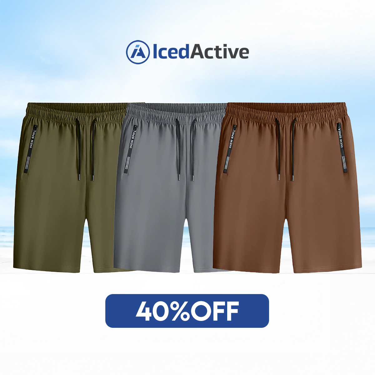 🔥Women's Ice Silk Quick Drying Stretch Shorts