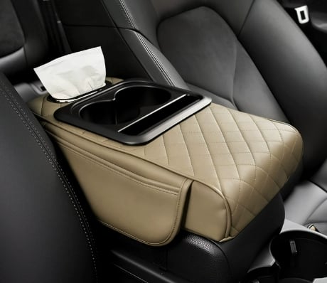 Multifunctional PU Leather Car Armrest Box Mat