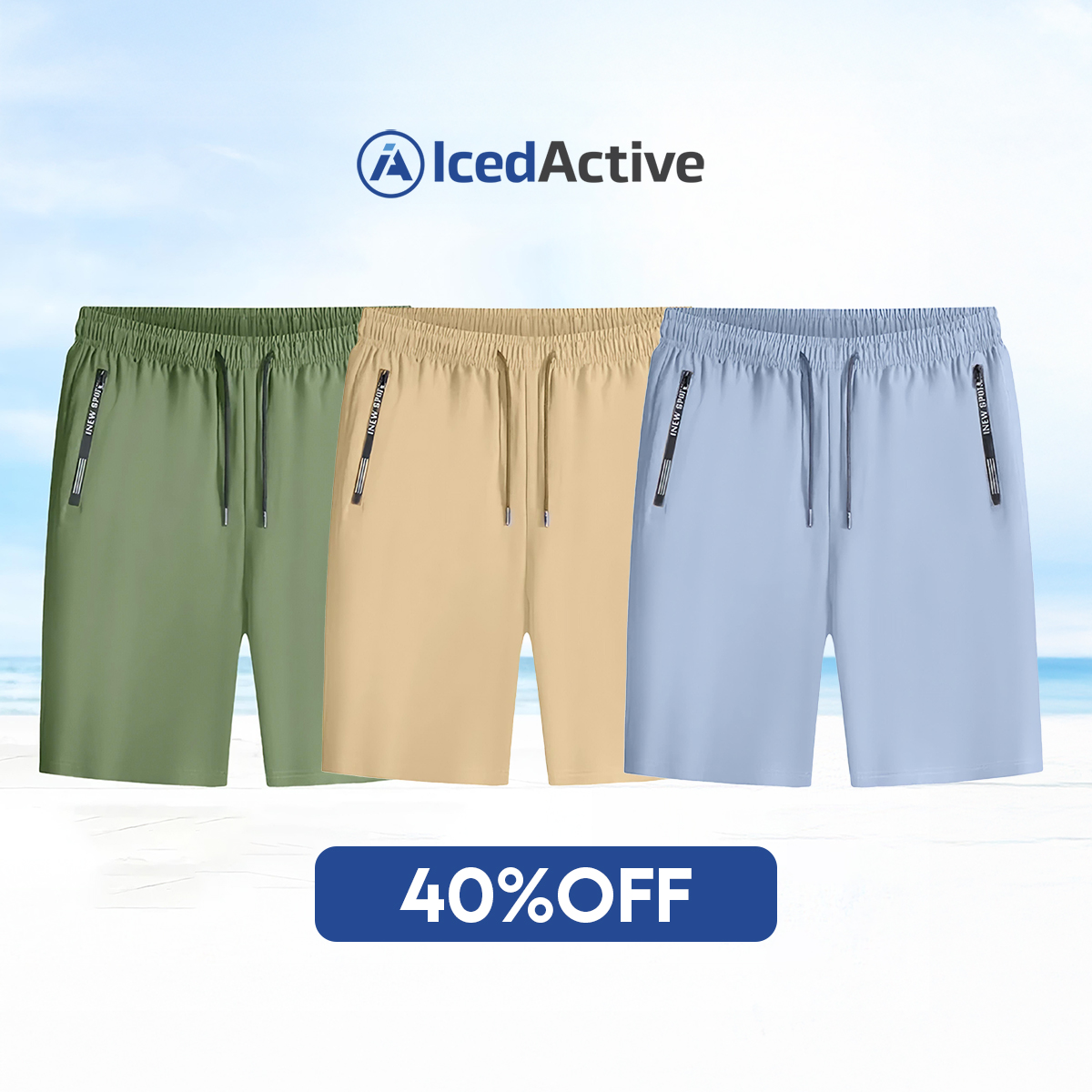 🔥Women's Ice Silk Quick Drying Stretch Shorts