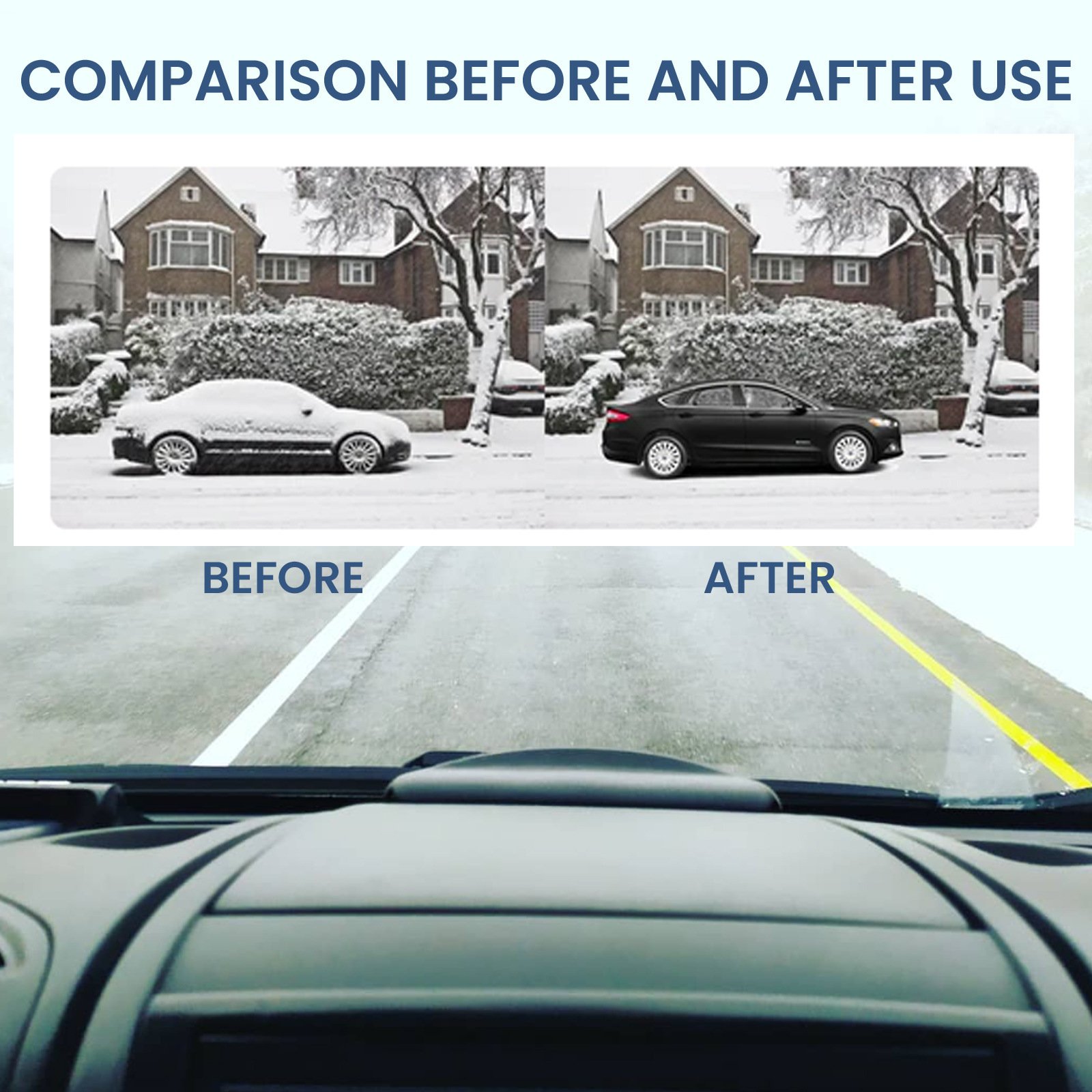 No More Shivering Shovels: Meet the Smart Solution for Instant Car De-Icing & Snow Removal!