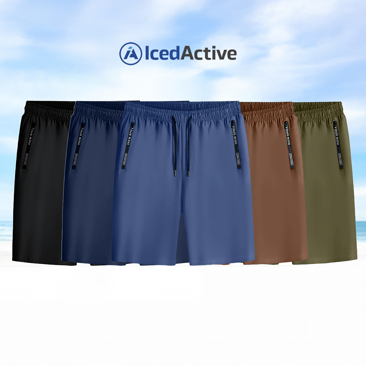 🔥Women's Ice Silk Quick Drying Stretch Shorts