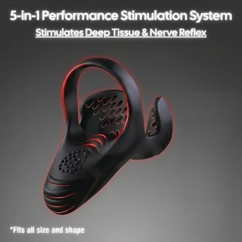 Blisanda™ Vibrating electric male masturbation lock ring charging