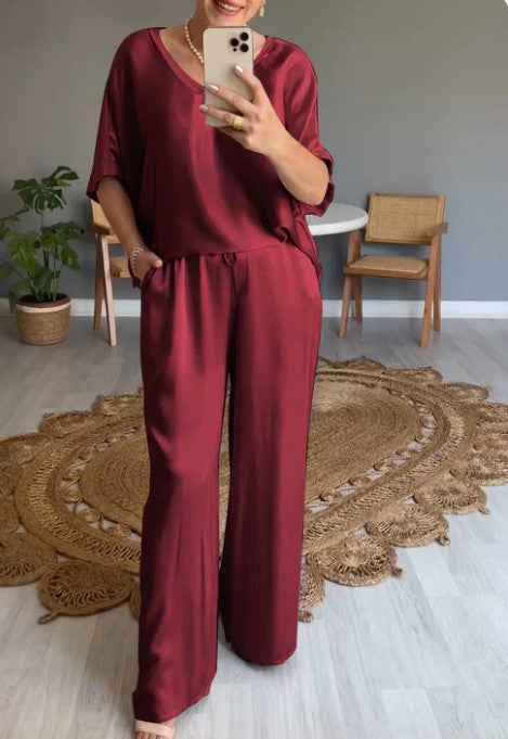 VIRGINIA™ | Elegant Satin Jumpsuit