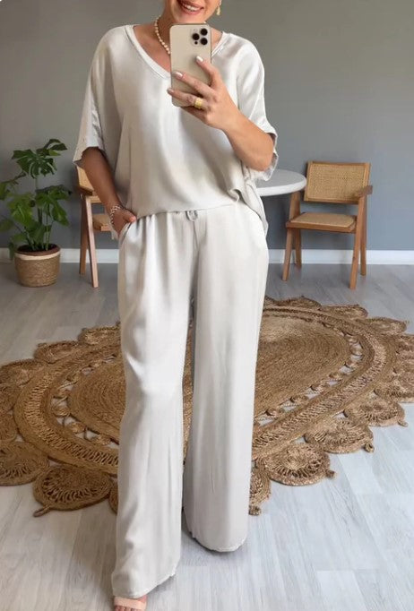VIRGINIA™ | Elegant Satin Jumpsuit