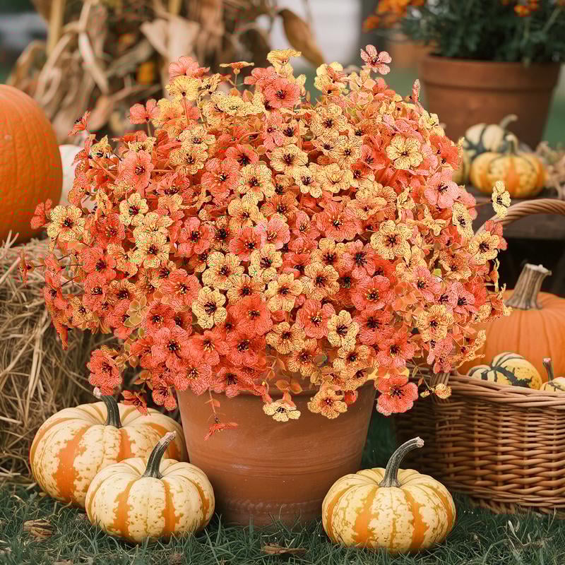 🍁UV-Resistant Artificial Flowers  for Fall Decor