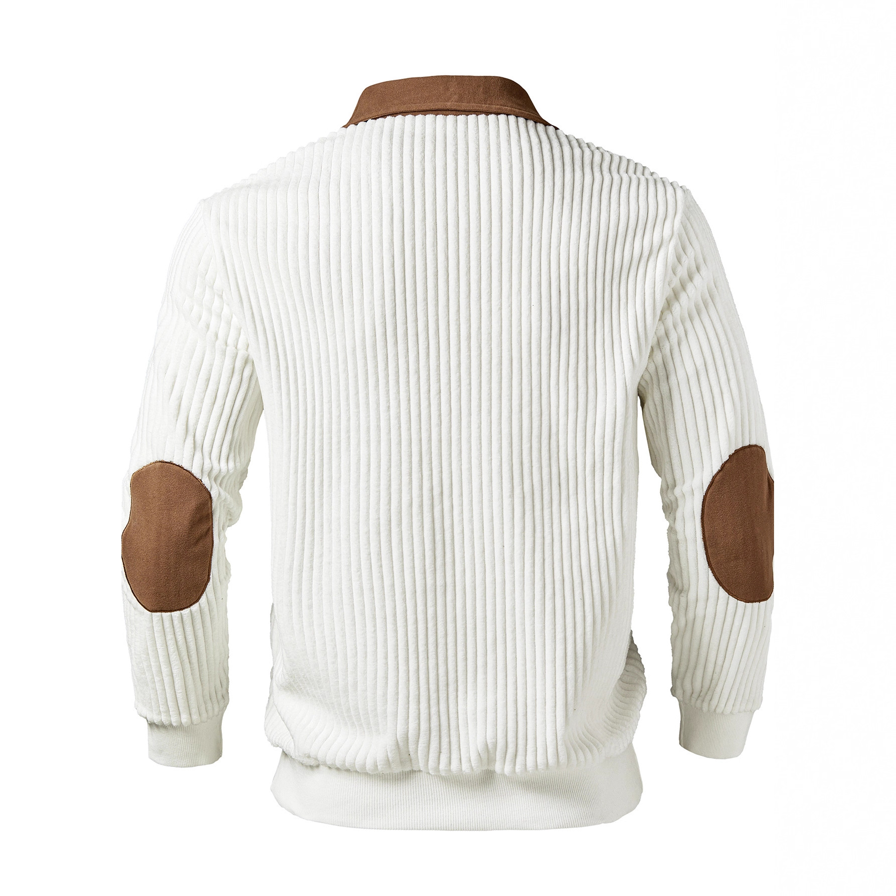 Outdoor Men's Casual Striped Color Block Stand Collar Sweatshirt With Retro Quarter Zipper Collar Top