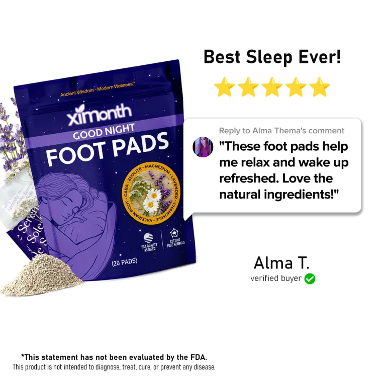 Good Night Sleep Detox Foot Pads With Magnesium Glycinate