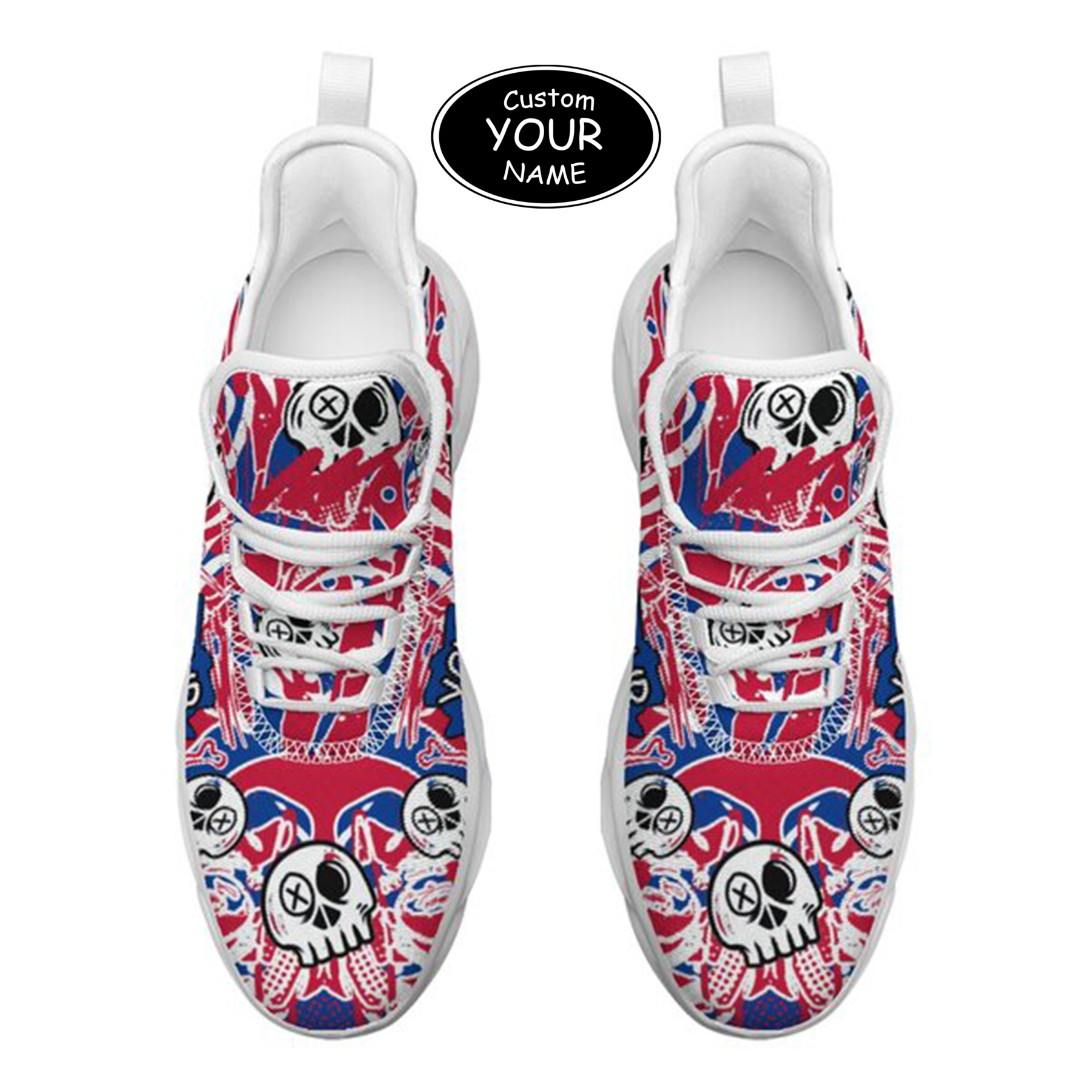 Max Sowl-25-cy-Buffalo-4-7,Personalized Buffalo Sneakers, Custom Breathable Walking Shoes, Patriotic Running Shoes
