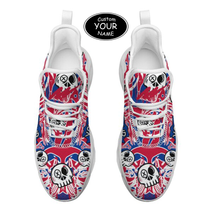 Max Sowl-25-cy-Buffalo-4-7,Personalized Buffalo Sneakers, Custom Breathable Walking Shoes, Patriotic Running Shoes