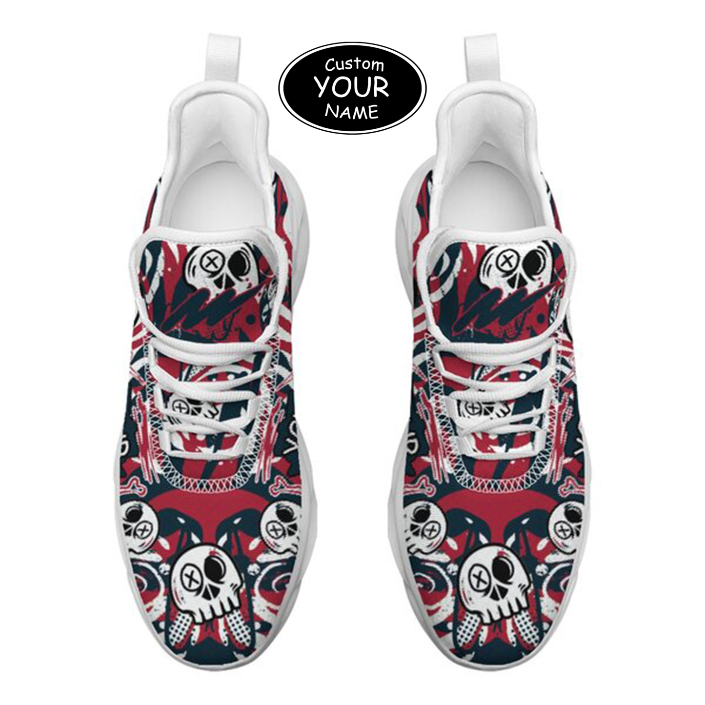 Max Sowl-25-cy-Houston-12-7, Personalized Houston Sneakers, Custom Breathable Walking Shoes, Patriotic Running Shoes