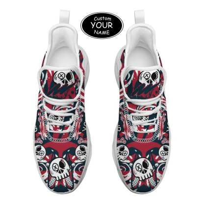 Max Sowl-25-cy-Houston-12-7, Personalized Houston Sneakers, Custom Breathable Walking Shoes, Patriotic Running Shoes