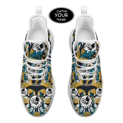 Max Sowl-25-cy-Jacksonville-16-7, Personalized Jacksonville Sneakers, Custom Breathable Walking Shoes, Patriotic Running Shoes